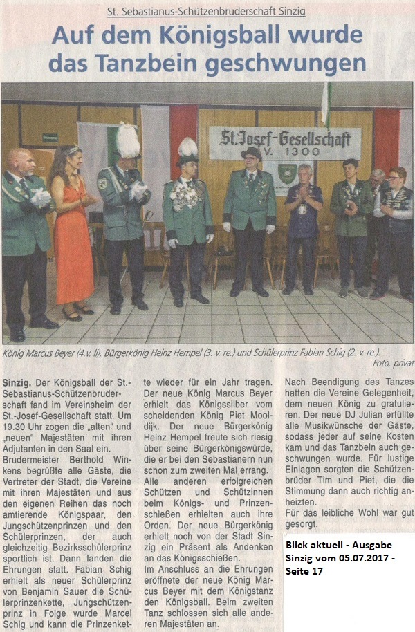 Blick aktuell vom 05.07.2017