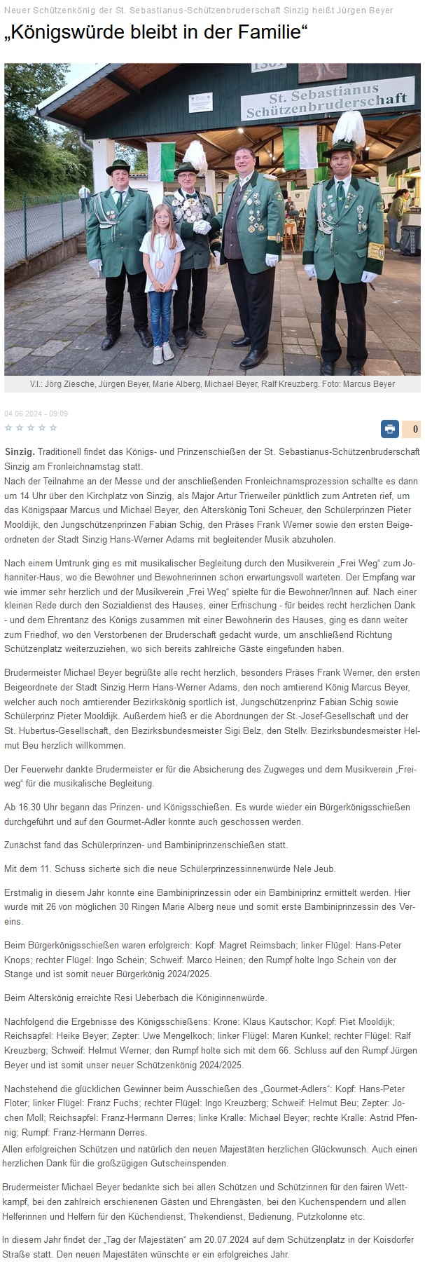 Blick aktuell Ausgabe Sinzig