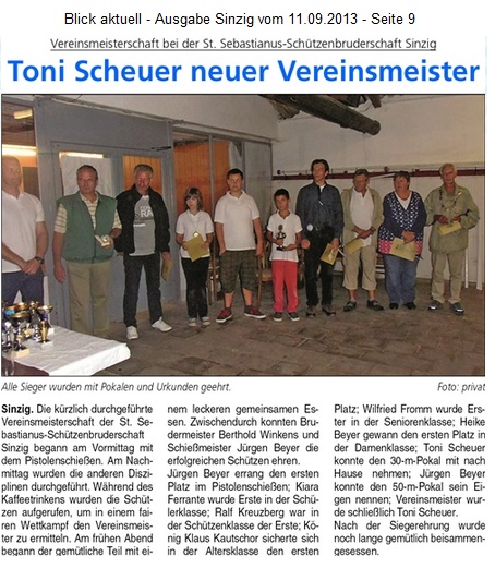 Blick aktuell vom 11.09.2013