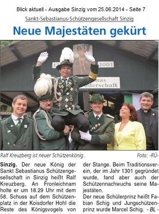 Blick aktuell vom 25.06.2014
