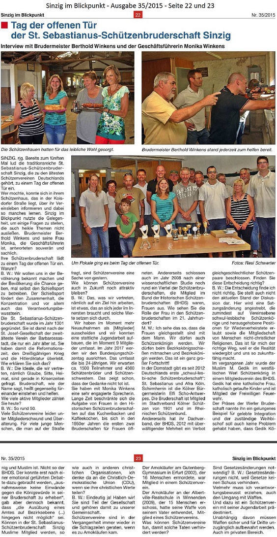 Sinzig im Blickpunkt Ausgabe 35/2015