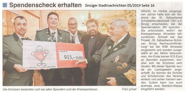 Sinziger Stadtnachrichten 05/2019 Seite 16