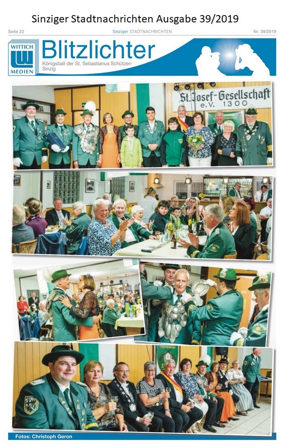 Sinziger Stadtnachriften 39/2019