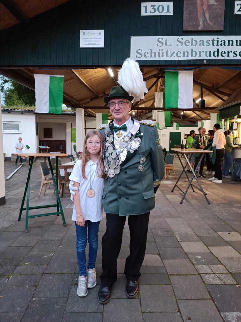 König Jürgen Beyer mit Marie